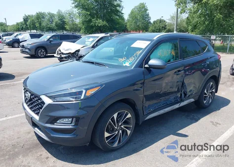 2020 Hyundai Tucson Sport z USA, uszkodzony, nr VIN KM8J3CAL3LU202216